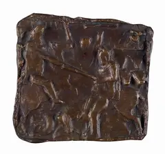 Formella by Arturo Martini, 1940, Study for the bas-reliefs of the Arengario in Milan., offered Apr 2022