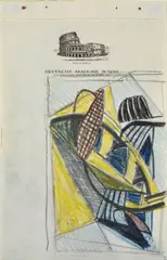 Enrico Prampolini, Without title, On the reverse