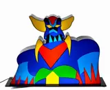 Grendizer by Marco Lodola, The work is registered in the general archive of the author with n. ML -, offered Apr 2022