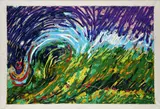 Windy by Mario Schifano, On the reverse: signature and title; Mario Schifano Foundation stamp with details of the work. The work is inserted, offered Apr 2022