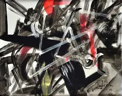 Emilio Vedova, Without title, 1993, Signature and date lower right. On the reverse: signature