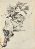 Raffaele Ragione, Chanteuse (front), Man from behind (back)
