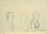 Study for female portrait by a Giovanni Carnovali detto il Piccio, Signature lower right., offered Mar 2022