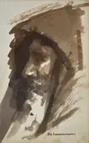 Michele Cammarano, Figure of man with beard