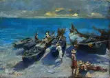Alceste Campriani, Fishermen and boats