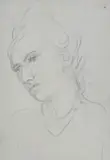 Ugo Capocchini, Figure of a woman, Pencil on paper