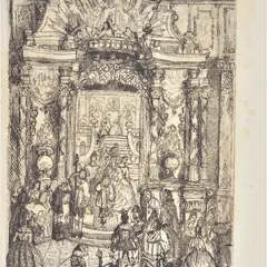 The ceremonies by Remo Brindisi, 1941, Signature and date lower right. On the reverse: printed label "Engraving purchased at the Stat. Art Institute, offered Mar 2022