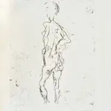 Ernesto Treccani, Figure, Signature lower right; edition lower left.