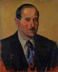 Portrait of Gino Scapigliati by Paride Castellan, 1937, Signature lower right., offered Mar 2022
