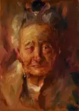 Antonio Artusi, Portrait, 1946, Signature and date lower right. On the reverse: "Artusi A./Pietrapiana/Vico Equense / Naples / [...]