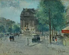 Place S. Michel by Francesco Pagliazzi, 1952, offered Mar 2022