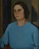 Salvatore Gagliardo, Portrait, 1936, Signature and date lower left. On the reverse