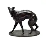 Sirio Tofanari, Greyhound, 1917, Bronze sculpture signed and dated at the base.
