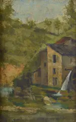 The mill by Amerino Cagnoni, Sign at the bottom to the left., offered Mar 2022