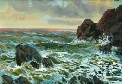 Storm by Giuseppe Caselli, Signature top right., offered Mar 2022