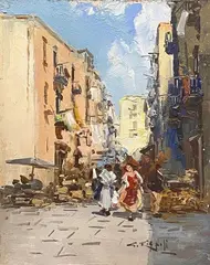 Market by Giuseppe Rispoli, Signature lower right. & Nbsp;, offered Mar 2022
