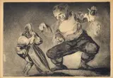 Francisco Goya y Lucientes, Bobalicon, from the collection "Los disparates o los proverbios" (1815-1819)