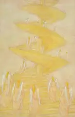 Emanuele Cavalli, lllustrazione per il paradiso, 1964, Sigla in basso a destra. Sul verso