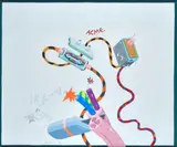 Acme by Luca Alinari, 1975, Signature and date in the lower center. On the reverse: signature; on the frame: Gallery Shots stamp., offered Feb 2022