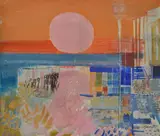 Bruno Saetti, Paesaggio con sole