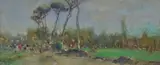Pine forest with figures, Pananti 2022