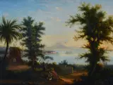 Fyodor Matveyev, View of the gulf of Naples, Signature lower left. & Nbsp;