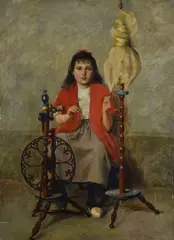 The little spinner by Luigi Bechi, On the reverse, offered Feb 2022