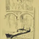 Eliano Fantuzzi, Figura con barca e ponte