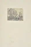 Camillo Rho, Paesaggio con alberi, Sul verso: timbro Galleria Del Milione