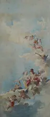 Angeli e putti musicanti (bozzetto per affresco) by Mosè Bianchi, offered Jan 2022