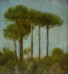 Paesaggio con pini by Federico Rossano, offered Jan 2022