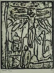 Crucifixion by Felice Casorati, Abbreviation lower right; edition bottom left; Atelier Casorati blind stamp., offered Dec 2021