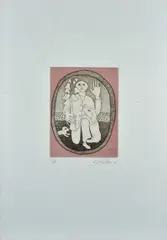 Without title by Giuseppe Viviani, 1963, Signature and date lower right; edition lower left., offered Dec 2021
