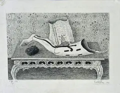 Without title by Giuseppe Viviani, 1939, Signature and date lower right; edition lower left., offered Dec 2021