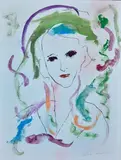 Ernesto Treccani, Graziella, Signature lower right. Authentication of the author on photo.