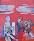 Lino Dinetto, Dante, Oil on plywood