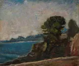 Paesaggio by Arturo Tosi, oil on canvas, offered Dec 2021