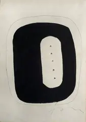 Spatial concept by Lucio Fontana, 1967, Signature lower right. Work archived at the Lucio Fontana Foundation at n., offered Dec 2021