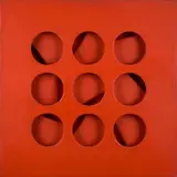 Paolo Scheggi, Intersuperficie curva rossa