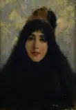 Mosè Bianchi, Portrait of a woman