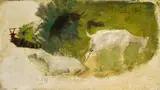 Francesco Paolo Michetti, Study for Goats