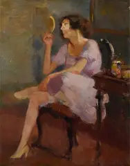The dressing table by Luigi Crisconio, Signature lower right., offered Dec 2021