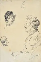 Study of figures by Giuseppe De Nittis, Signature lower right., offered Dec 2021