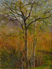 Trees by Raffaello Sorbi, Signature lower right., offered Dec 2021