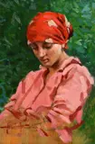 Angiolo Tommasi, Portrait of girl