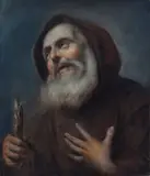 Rosalba Carriera, Saint Francis of Paola, On the reverse: sealing wax stamps. Bibliography: