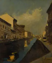 I Navigli by Achille Cattaneo, offered Nov 2021