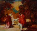 Mario Pobbiati, Figure con levrieri