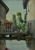 Alfonso Corradi, Ponticello sul canale
