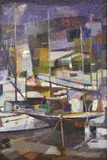 Gianluigi Lizioli, Paesaggio di San Remo, Sul verso: etichetta Premio Nazionale d'Arte "San Remo Vetta".